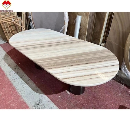 Palissandro Tavolo di marmo blu Tavolo da pranzo moderno con disegno e 180*90cm Dimensioni