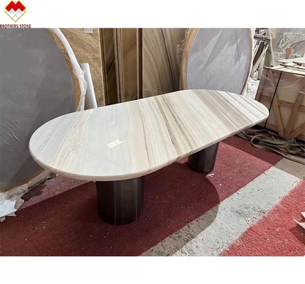 Palissandro Tavolo di marmo blu Tavolo da pranzo moderno con disegno e 180*90cm Dimensioni