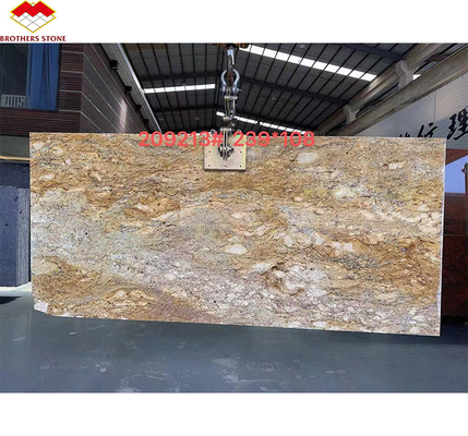Hotel di design moderno Granito bianco ornamentale con vene d'oro 20 mm Granite lucide