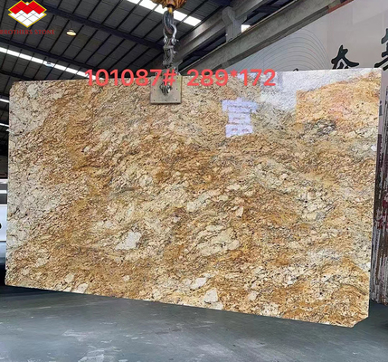 Hotel di design moderno Granito bianco ornamentale con vene d'oro 20 mm Granite lucide