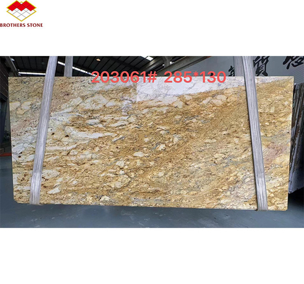Hotel di design moderno Granito bianco ornamentale con vene d'oro 20 mm Granite lucide