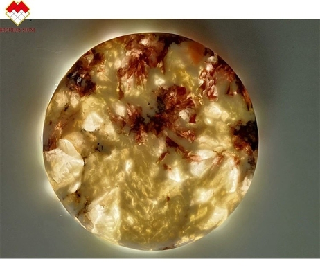 Vaso da tavola lucidato con 18 20mm Lumi Stone Onyx Mat Tazze da tè e montanti in marmo Onyx