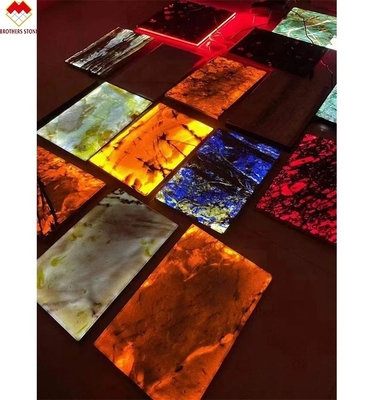 Moderno Disegno Fotoelettrica Trasparente Quartz Stone Coasters per tazze di tè