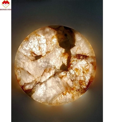 Modern Design Tea Cup Servitaio con Lumi Stone Onyx Mat retroilluminato Onyx Marble Coasters
