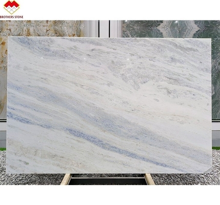 Moderno tipo di marmo Onyx Traslucido Blu Ombra Quartzita lastra per soggiorno