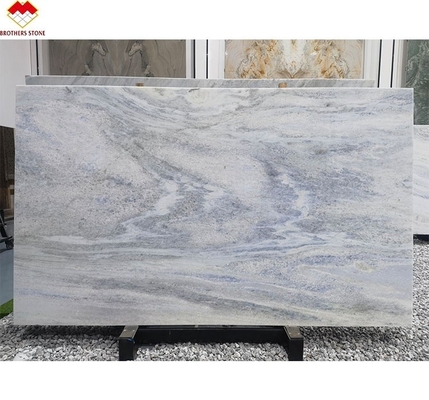Moderno tipo di marmo Onyx Traslucido Blu Ombra Quartzita lastra per soggiorno
