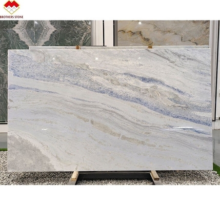 Moderno tipo di marmo Onyx Traslucido Blu Ombra Quartzita lastra per soggiorno