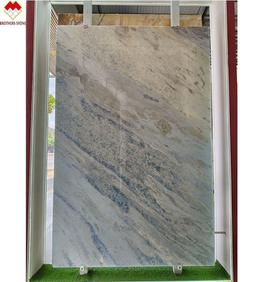 Moderno tipo di marmo Onyx Traslucido Blu Ombra Quartzita lastra per soggiorno