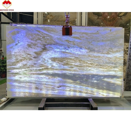 Migliora la tua cucina e il tuo bagno con la pietra di quarzo blu chiaro lucido proveniente dal Brasile