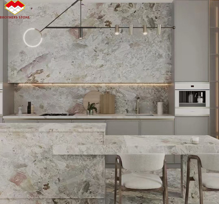 Moderno design alberghiero lucidato Monet giardino marmo grande lastra per bagno vanità vasca da bagno