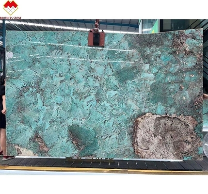 Grande Slab Multicolore Verde Guatemala Verde Marmo Tavolo da pranzo Tavolo da caffè Per Villa