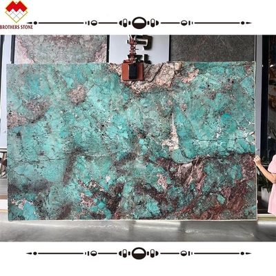 Portomare Quartzite Indoor Brillante Amazzone Verde Slabs di marmo Multicolore Verde Guatemala
