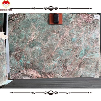 Portomare Quartzite Indoor Brillante Amazzone Verde Slabs di marmo Multicolore Verde Guatemala