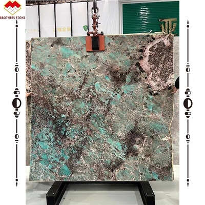 Portomare Quartzite Indoor Brillante Amazzone Verde Slabs di marmo Multicolore Verde Guatemala