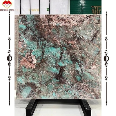 Portomare Quartzite Indoor Brillante Amazzone Verde Slabs di marmo Multicolore Verde Guatemala