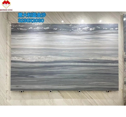 Grandi lastre di pietra in forma di palissandro marmo blu per copertura di pareti e pavimenti di appartamenti