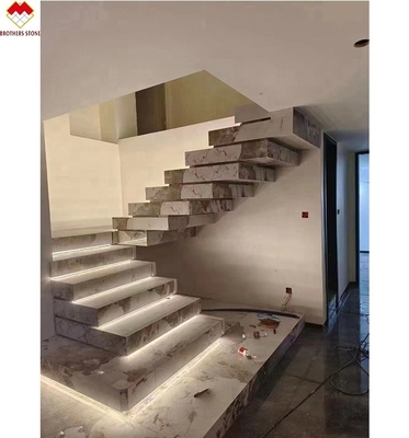 Finitura di superficie opaca personalizzata Popolare MOHS 6-7 Durezza Cassa di scala in pietra sinterizzata