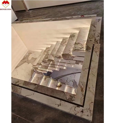 Finitura di superficie opaca personalizzata Popolare MOHS 6-7 Durezza Cassa di scala in pietra sinterizzata