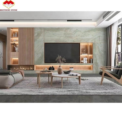 Stile di design moderno Pietra di marmo in giada verde onicso per la parete e il tavolo del bagno