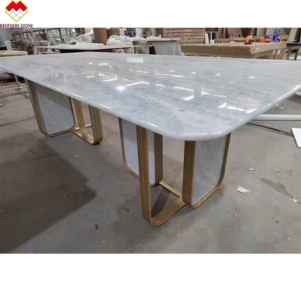 Dimensioni personalizzate Conti da lavoro blu di quarzo retroilluminato Brasile Blu cristallo di marmo