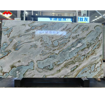 Maldive Blu Luxury Stone Traslucido lucidato Big Slab per Hotel Set Tavola da pranzo