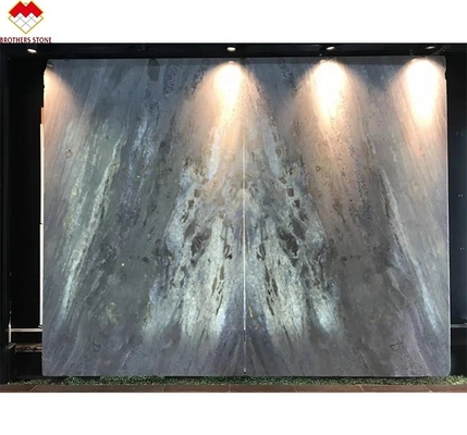 Grandi lastre retroilluminate calcite azulata Brasile diamante blu cristallo di marmo lamiera di parete lastre
