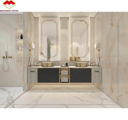 Giada di ghiaccio moderno Bianco di neve Ghiaccio Onyx Pietra Traslucida Cristallo Quartzite Tavola di marmo