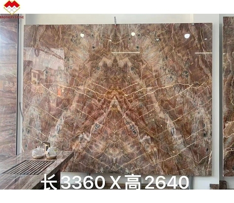 Translucente sangue-arancione Rosso Onyx Pietra con vene bianche CNF Vene di legno rosso pannello murario di marmo
