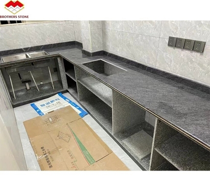 Piastrelle di granito blu Vizag lucidate in stile moderno per il piano e il piano della cucina