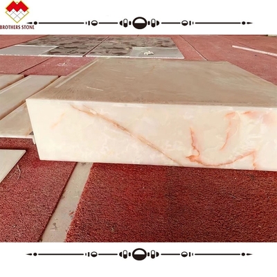 Fratelli Pietra Bianco Onyx Scale di pietra di marmo per interni Onyx Scale di marmo