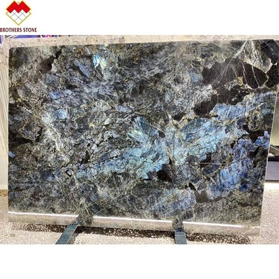 Grande Slab Luxury Smeraldo Blu Onyx Marmo dal Brasile per Tavolo Trasparente Cena