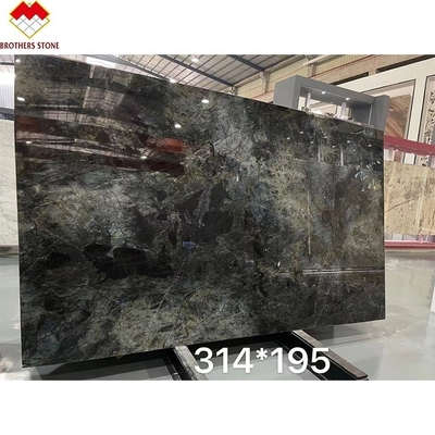 Grande Slab Luxury Smeraldo Blu Onyx Marmo dal Brasile per Tavolo Trasparente Cena