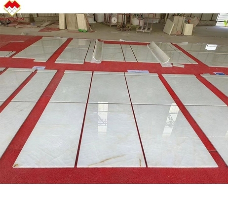 Piastrelle di marmo di onice bianco 30*60cm per pareti di villa