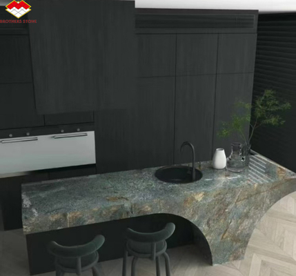 Amazon Blu Luxury Stone con superficie lucidata Modern Home Countertops and Wall Decor