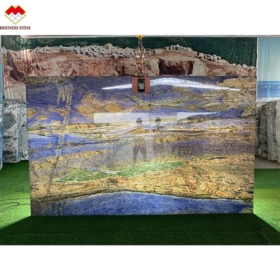 Marmo di onice di sodalite blu trasparente per grande lastra o taglio su misura