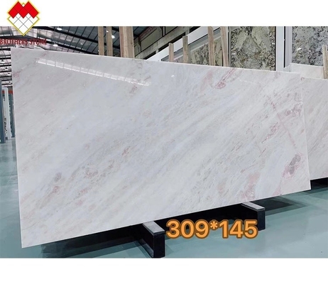 Fantasia moderna Rosa rosa Quartzite Slab Villa Marmo tipo Dolomite lucidato Slab grande