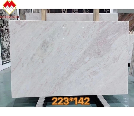 Fantasia moderna Rosa rosa Quartzite Slab Villa Marmo tipo Dolomite lucidato Slab grande