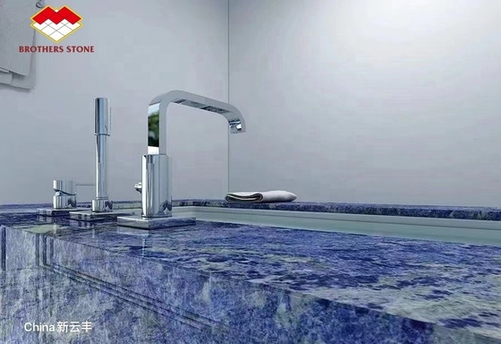 Marmo africano di lapis trasparente, marmo di sodalite, marmo blu, marmo di onice, tipo Yunfu