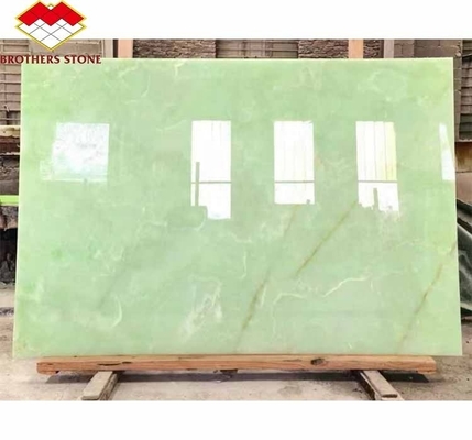Modern Afghan Green Onyx Stone Slab per la decorazione del soggiorno e della sala da pranzo degli hotel