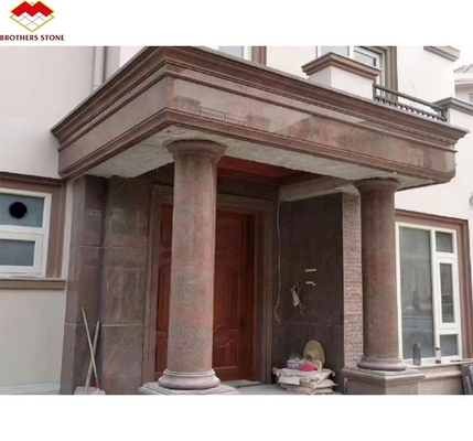 2700 kg/m3 Pilastro in pietra di granito intagliato a mano a misura per la progettazione delle colonne esterne