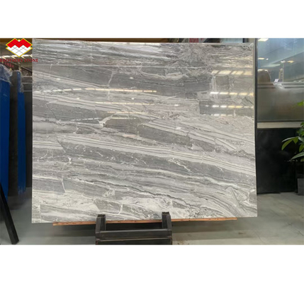 Pannelli murari di marmo grigio serbo lucidato per decorazioni interne di fascia alta
