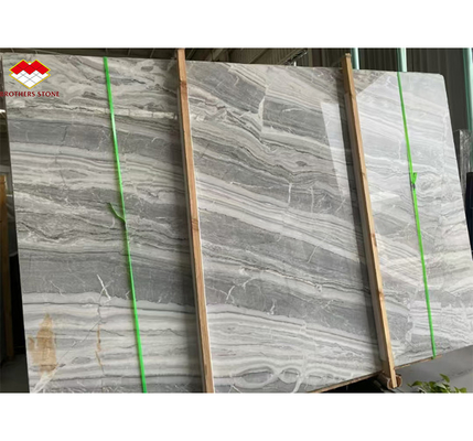 Pannelli murari di marmo grigio serbo lucidato per decorazioni interne di fascia alta