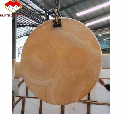 Finitura superficiale Design lucidato retroilluminato Giada arancione pietra per vasca e tavolo da pranzo