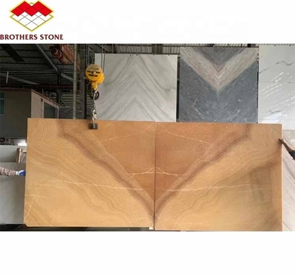 Finitura superficiale Design lucidato retroilluminato Giada arancione pietra per vasca e tavolo da pranzo