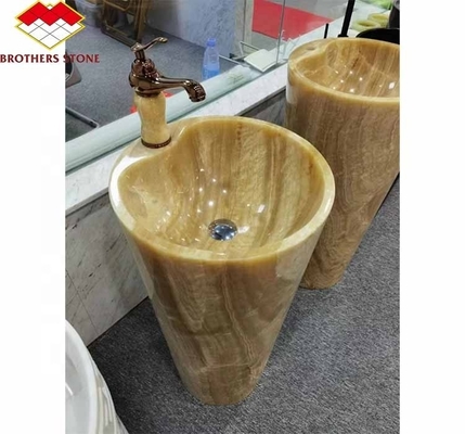 Finitura superficiale Design lucidato retroilluminato Giada arancione pietra per vasca e tavolo da pranzo