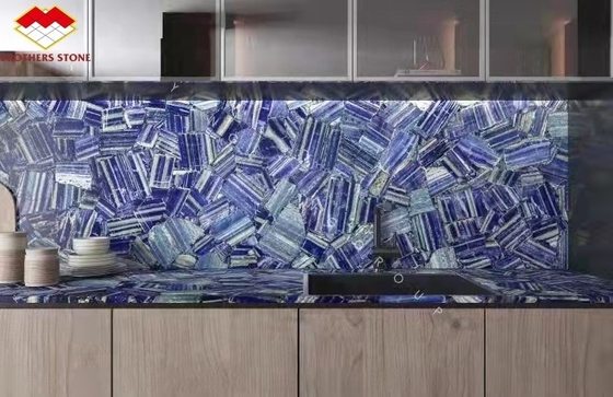 Moderne Piastrelle Azzurro Bahia Marmo Blu colore Lemuriano Blu Granito lastra per la decorazione degli interni