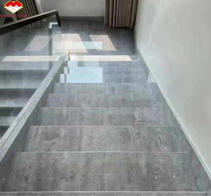 ODM OEM Polished Moonlight Gray Marble Stone Flooring Stairs per hotel all'interno di Yunfu