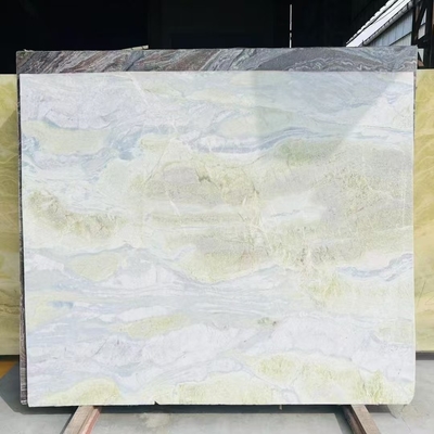 Moderno marmo blu Onyx con vene verdi per il bancone Tavolo Vanità Parete pavimentazione Disegno Soluzione di progettazione grafica incluso