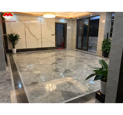 Yinsha Italian Grey Marble Stone Big Slab per pavimenti di hotel e scale interne