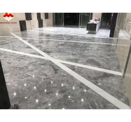 Yinsha Italian Grey Marble Stone Big Slab per pavimenti di hotel e scale interne